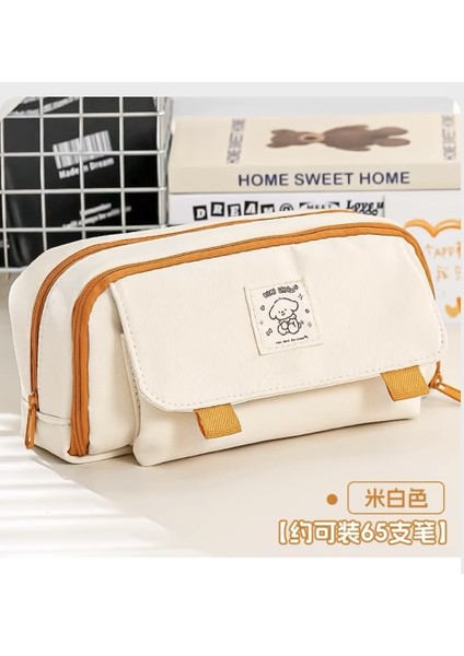 Öğrencilere Yönelik Dört Katmanlı, Erkek ve Kız Çocuklarına Özel, Üst Düzey ve Basit Saklama Alanına Sahip, Büyük Kapasiteli Kalem Çantası (Yurt Dışından)