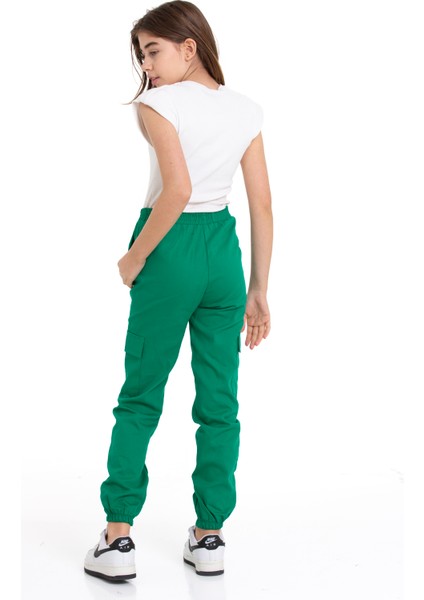 Beli Lastikli Jogger Kız Çocuk Pantolon