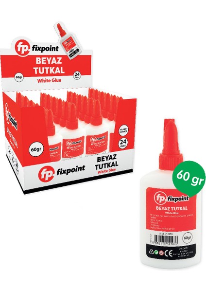 Çok Amaçlıı Beyaz Tutkal 60 gr Fixpoint P 1930 24'lü Paket