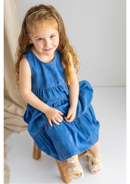 Pileli Kolsuz Midi Kot Elbise