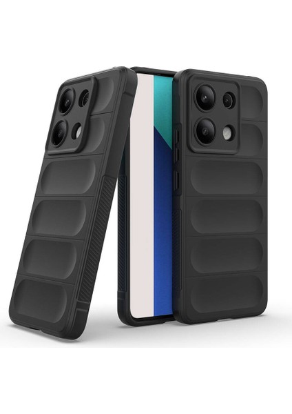 Xiaomi Redmi Note 13 4g Uyumlu Kılıf Esnek Tpu Oyuklu Arka Yüzey Tasarımlı Silikon Kapak