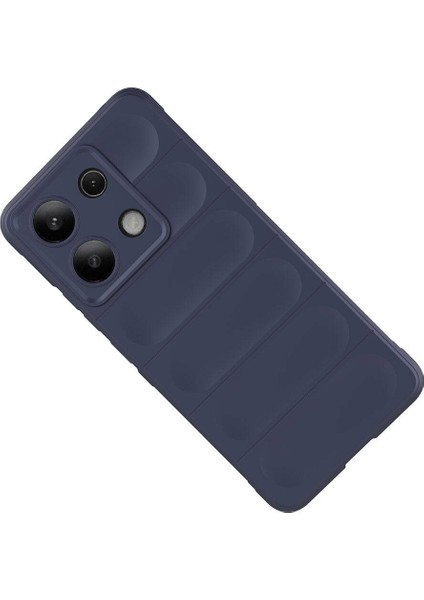 Xiaomi Redmi Note 13 4g Uyumlu Kılıf Esnek Tpu Oyuklu Arka Yüzey Tasarımlı Silikon Kapak