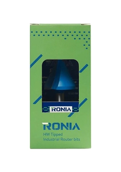 Ahşap Freze Bıçağı 09-30030008V60 Kavisli V-Yivli 60 Derece Freze Ucu Sap 8 mm