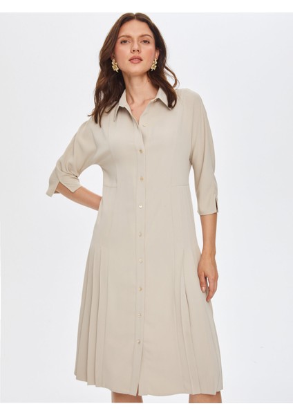 Pilise Detaylı Gömlek Elbise 69236 fiyatları