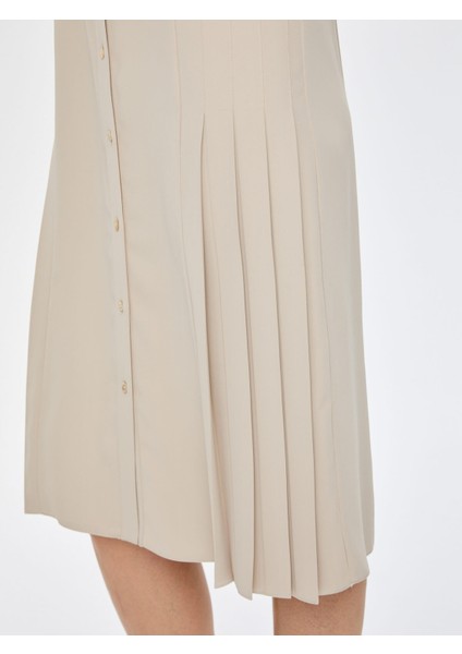 Pilise Detaylı Gömlek Elbise 69236 fırsatları