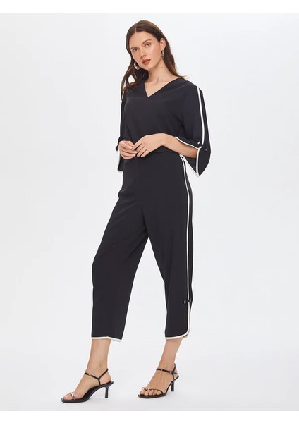 Renk Bloklu Paçası Metal Aksesuarlı Caprı 69468 fiyatları