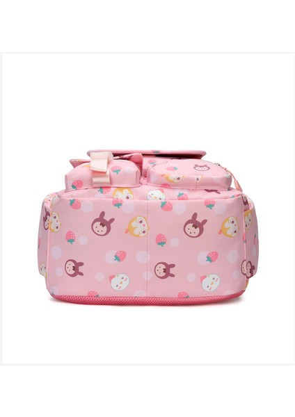 Okullu Kız Okul Çantası Üç Parçalı Set Büyük Kapasiteli Sırt Çantası Pembe (Yurt Dışından) fırsatları