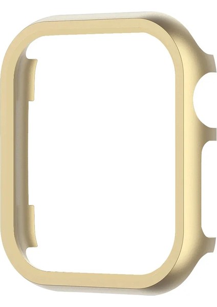 Apple Watch Seri Se-6-5-4 44MM Uyumlu Alüminyum Metal Kasa Koruyucu Gold