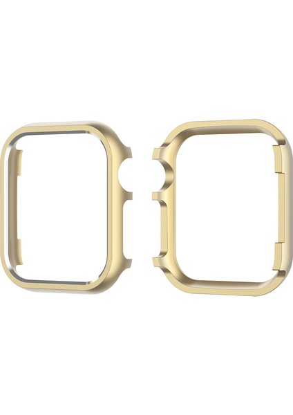 Apple Watch Seri Se-6-5-4 44MM Uyumlu Alüminyum Metal Kasa Koruyucu Gold fiyatları