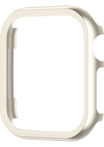 Apple Watch Seri 3-2 38MM Uyumlu Alüminyum Metal Kasa Koruyucu Starlight