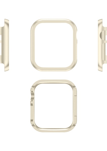 Apple Watch Seri 3-2 38MM Uyumlu Alüminyum Metal Kasa Koruyucu Starlight modelleri