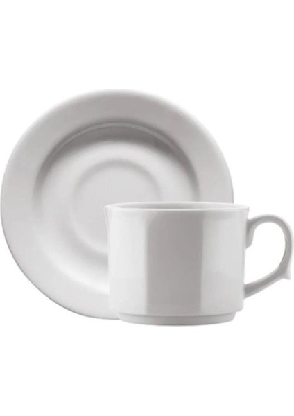 Porselen HK02CT Tabaklı Çay ve Nescafe Fincanı 1 Adet 150 cc