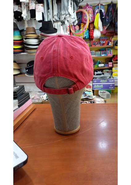 Türkiye Eskitme Şapka Retro Pamuklu Beyzbol Cap 58-60 cm Kırmızı fiyatları