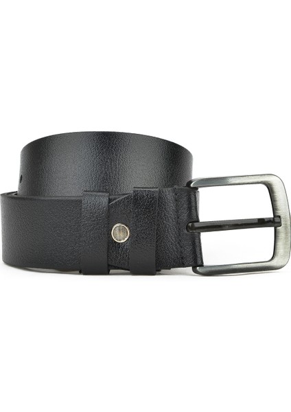 Ziya, Hakiki Deri 4.5 cm Erkek Kemer 143980Z202 Siyah