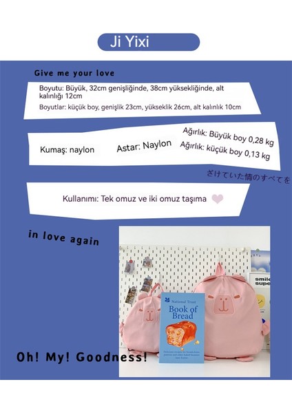 Sevimli Kapia Sırt Çantası Kadın Komik Okul Çantası Seyahat Çantası (Yurt Dışından) indirimleri