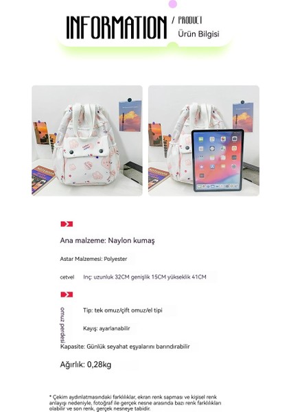 Kızın Ipli Sırt Çantası, Açık Hava Seyahati Sırt Çantası, Öğrenci Okul Çantası (Yurt Dışından) indirimleri