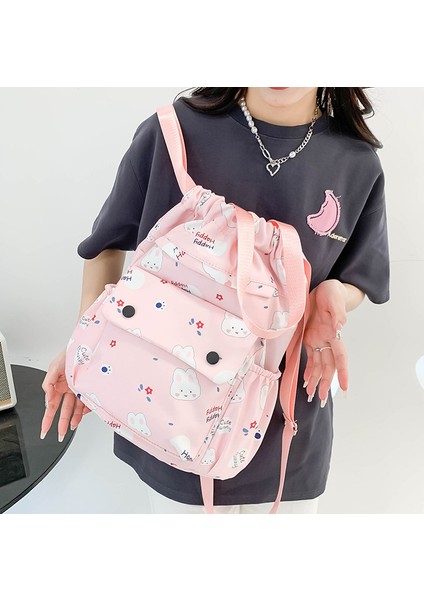 Kızın Ipli Sırt Çantası, Açık Hava Seyahati Sırt Çantası, Öğrenci Okul Çantası (Yurt Dışından) fırsatları