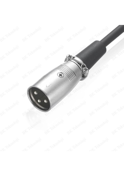 3 Pin Xlr Erkek To 6.35MM Stereo Enstrüman Mikrofon Ses Kablosu-20 Metre