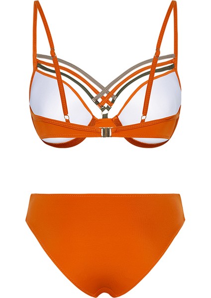 Girasole Turuncu Balenli Bikini Takımı