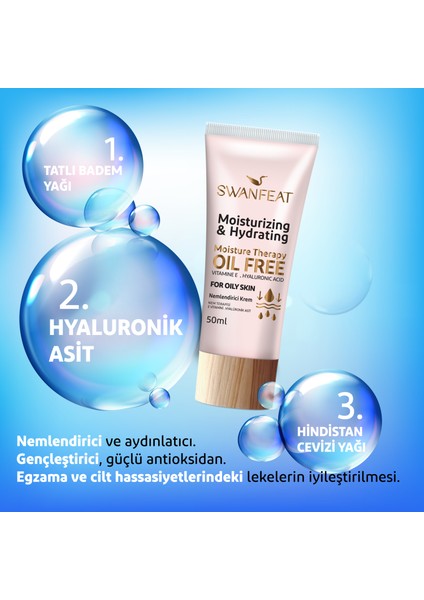 Nemlendirici Krem Nem Terapisi E Vitamini Hyalüronik Asit Içeren Yağlı & Normal Cilt 50 ml modelleri