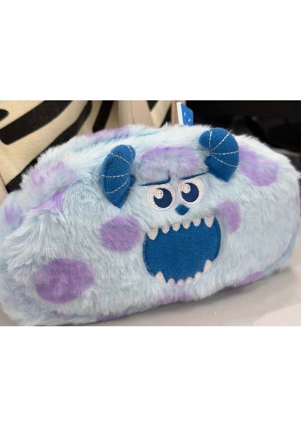Küçük Canavar Sullivan Kalem Çantası Sevimli Peluş Büyük Kapasiteli Yüksek Değerli Kırtasiye Kalem Çantası (Yurt Dışından)