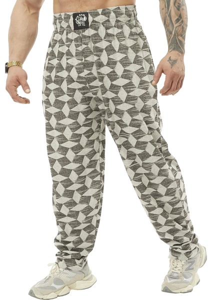 Desenli Natural Body Pantolon Şalvar Kesim Big Sam 1039