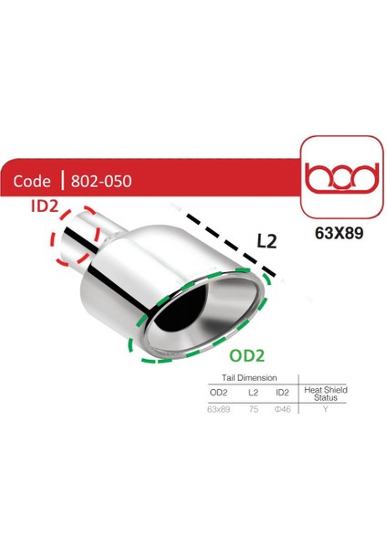 Egzoz Ucu 802-050