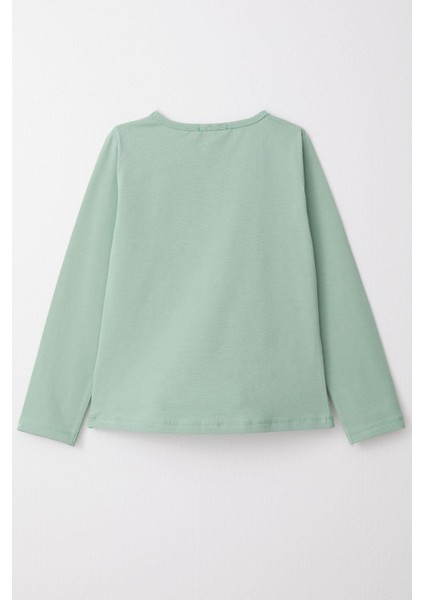 Kız Çocuk Uzun Kollu Tişört Basic 8-12 Yaş, Mint Yeşili fiyatları
