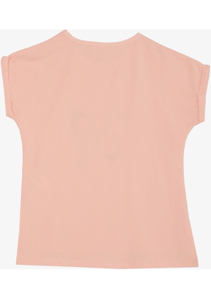 Kız Çocuk Tişört Kelebek Baskılı 10-16 Yaş, Pembe fiyatları