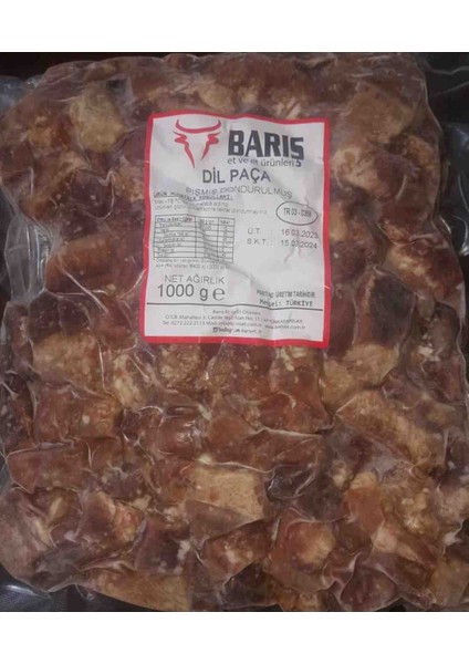 Et ve Sakatat Pişmiş Dil Paça 1 Kg