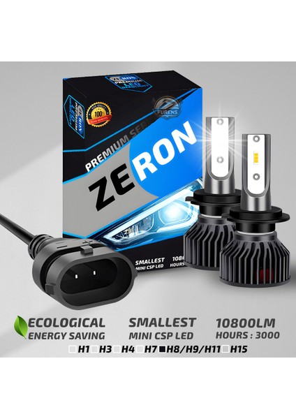 Peugeot 3008 2016-2019 Sis Farı Uyumlu Şimşek Etkili LED Xenon Premium Series H11