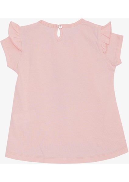 Kız Çocuk Tişört Bahar Temalı Balerin Kız Baskılı 1.5-5 Yaş, Pembe fiyatları