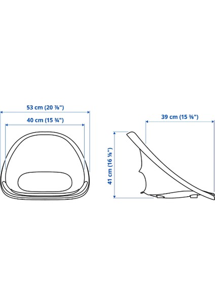 Ikea Eldberget Çalışma Sandalyesi Üstü (TAKIM DEĞİL!!! SADECE SANDALYE ÜSTÜ.)