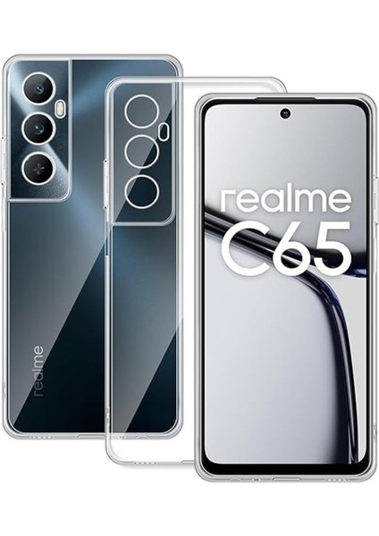 Realme C65 4g Kılıf Süper Silikon Lüx Korumalı Şeffaf