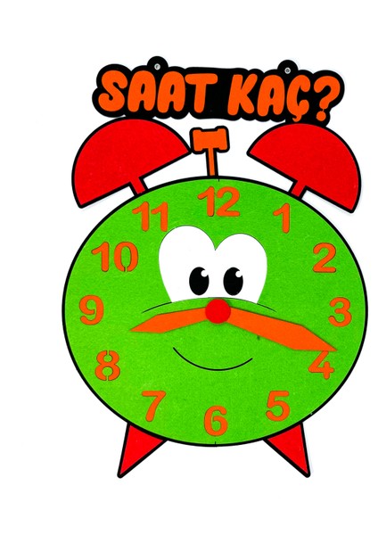 Saat Kaç? Çalar Saat Interaktif Keçe Eğitim Materyali