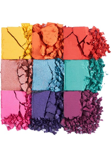 9'lu Kompakt Göz Farı Paleti Kremsi Doku Mat ve Işıltılı Bitiş Seçenekleriyle fırsatları