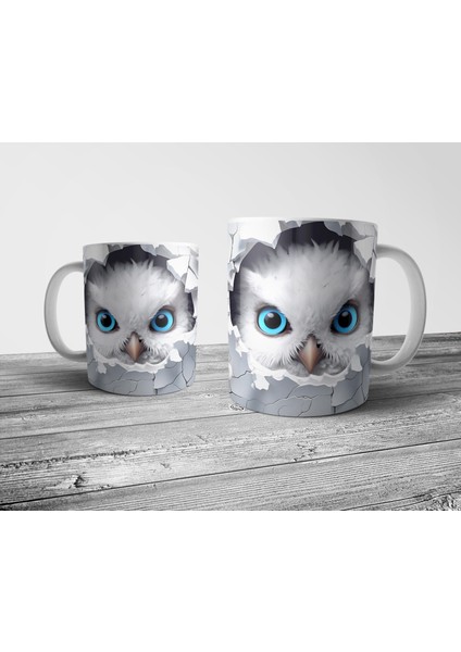 Baykuş Owl - Optik Illüzyonlu Kupa Bardak Model 2 fiyatları