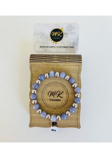 Gerçek Mor Kuvars Taşı Bileklik MK.022.012