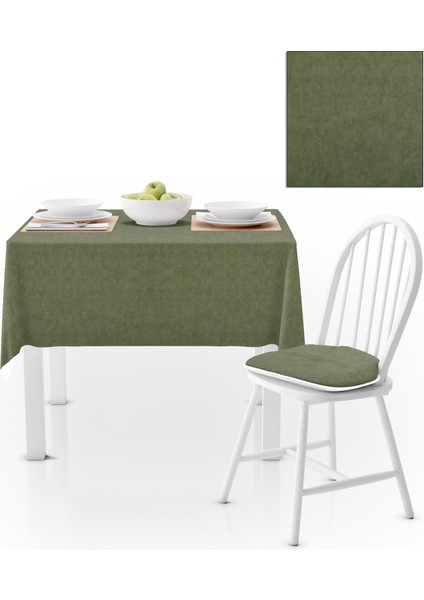 Yeşil Düz Renk Masa Örtüsü 120x140