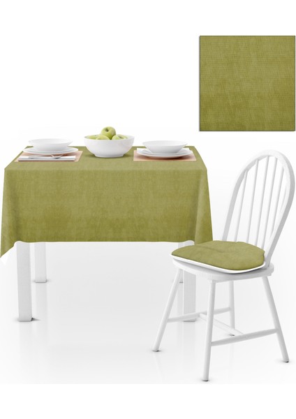Fıstık Yeşili Düz Renk Masa Örtüsü 120x140