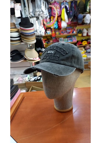 Eskitme Şapka Pamuklu Retro Kep 58-60 cm Füme modelleri