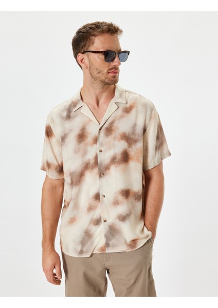 Kısa Kollu Gömlek Devrik Yaka Viskon modelleri