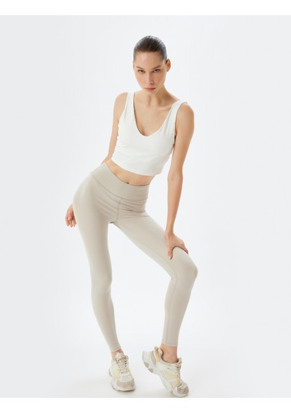 Basic Spor Tayt Yüksek Bel Skinny Fit