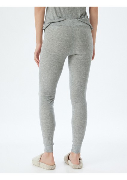 Pijama Altı Fitilli Örme Jogger Standart Bel fırsatları