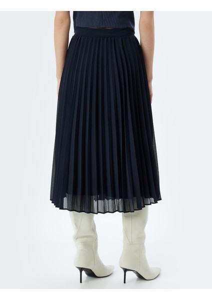 Pileli Midi Boy Etek Yüksek Bel fırsatları