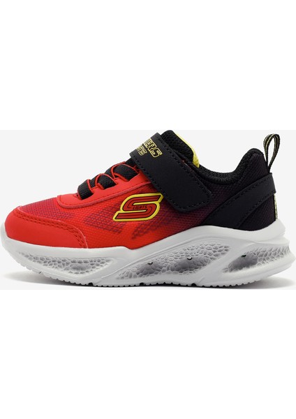 Skechers Meteor-Lights - Krendox Küçük Erkek Çocuk Kırmızı Işıklı Spor Ayakkabı 401495N Rdbk