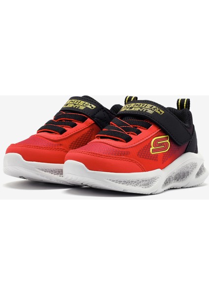 Skechers Meteor-Lights - Krendox Küçük Erkek Çocuk Kırmızı Işıklı Spor Ayakkabı 401495N Rdbk modelleri