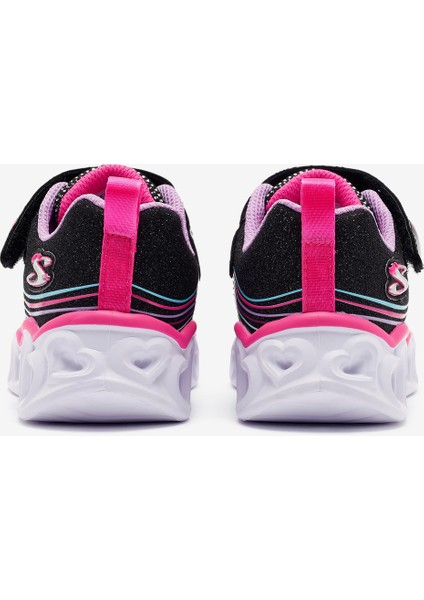 Heart Lights - Retro Hearts Büyük Kız Çocuk Siyah Işıklı Spor Ayakkabı 302689L Bkmt indirimleri
