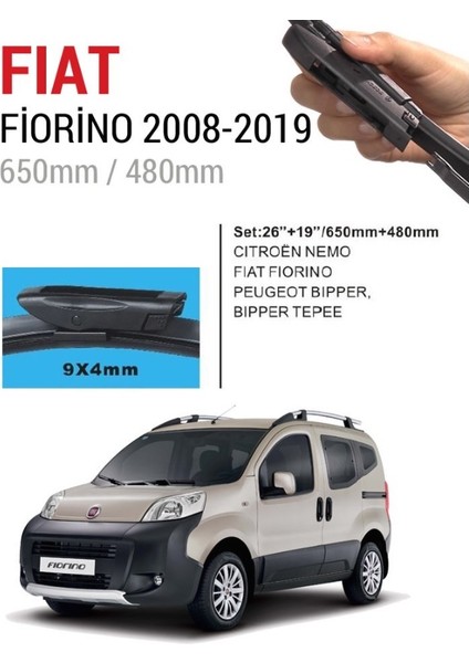 Fiat Fiorino Ön Cam Muz Silecek Takımı (2008-2021)