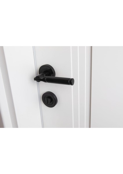 Siyah Parçalı Wc Kapı Kolu (Iç - Dış Takım)